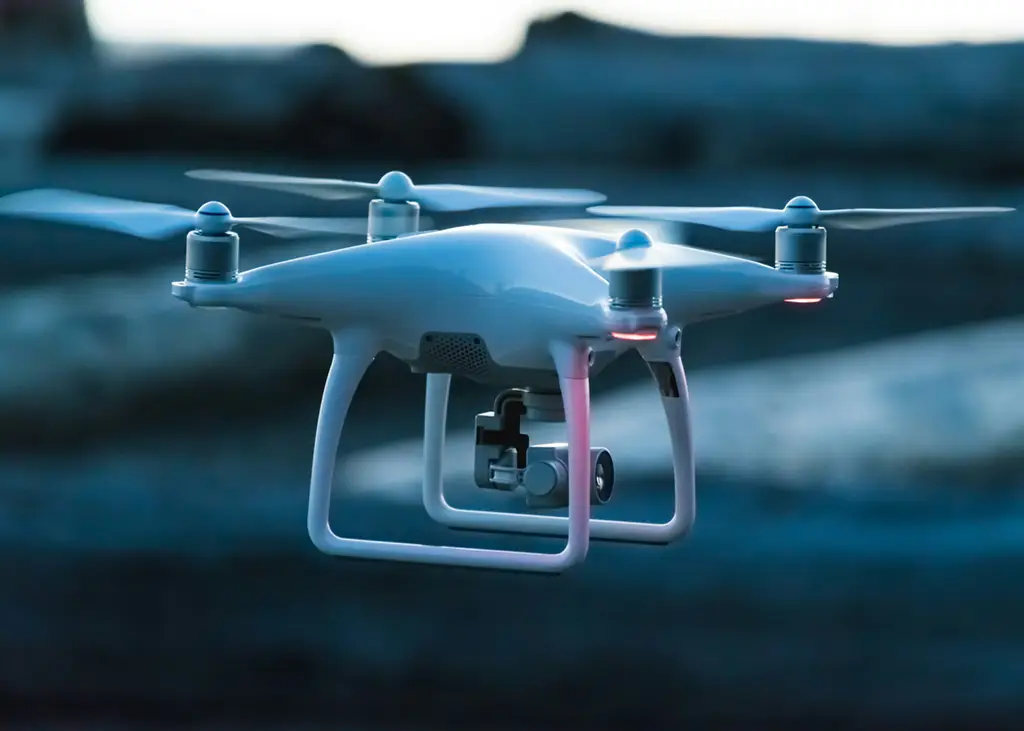 Drone up close